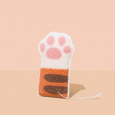 ספוג מעוצב לילדים עשוי כותנה נעים למגע בצורת כפות של חתול