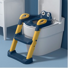 מושב אימון לאסלה מעוצב לילדים בטיחותי ולא מחליק כרית קשיחה - בצבע צהוב