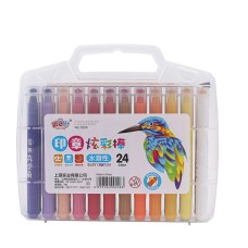 סט 24 צבעי פסטל שמן במארז להכנת ציורים ויצירות לילדים - מגוון צבעים