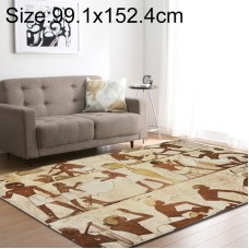 שטיח מעוצב וקטיפתי לחדרי ילדים בסגנון שיבטי גודל: 99.1x152.4 ס