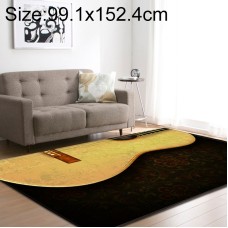 שטיח מעוצב וקטיפתי לחדרי ילדים בסגנון חצי גיטרה גודל: 99.1x152.4 ס