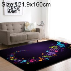 שטיח מעוצב וקטיפתי לחדרי ילדים בסגנון מוזיקלי גודל: 121.9x160 ס