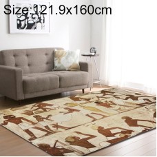 שטיח מעוצב וקטיפתי לחדרי ילדים בסגנון שבט קדום גודל: 121.9x160 ס