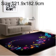 שטיח מעוצב וקטיפתי לחדרי ילדים בסגנון מוזיקלי גודל: 121.9x182.9 ס