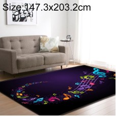 שטיח מעוצב וקטיפתי לחדרי ילדים בסגנון מוזיקלי גודל: 147.3x203.2 ס