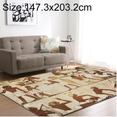 שטיח מעוצב וקטיפתי לחדרי ילדים בסגנון שבט קדום גודל: 147.3x203.2 ס