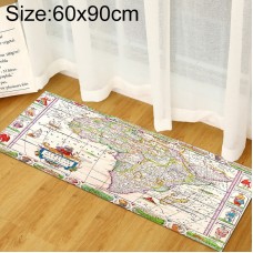 שטיח מעוצב לחדר ילדים בסגנון מפת אפריקה גודל: 60x90 ס