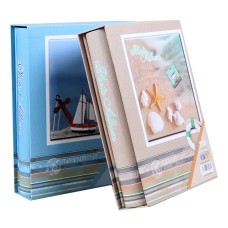 מארז אלבום תמונות 2 חלקים עם כריכה ו200 כיסים - צבע אקראי