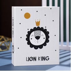 אלבום תמונות משפחתי מעוצב עם למינציה 100 דפים כריכה מלך האריות