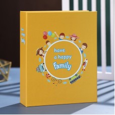 אלבום תמונות משפחתי מעוצב עם למינציה 100 דפים כריכה משפחה צבעונית