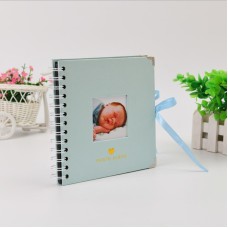 אלבום תמונות מעוצב לתינוקות לתמונות במגוון גדלים - צבע כחול