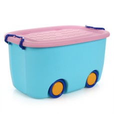 קופסת אחסון לילדים מעוצבת עם גלגלים גודל: 47x31.5x25 ס