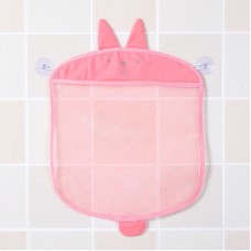 רשת אחסון לתלייה במקלחת להנחת שמפו וסבון לתינוקות - צבע ורוד