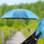 מטרייה ניידת לעגלת תינוק וטיולון להגנה מפני תנאי מזג האוויר וקרינה UV - צבע אפור