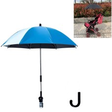 מטרייה ניידת לעגלת תינוק וטיולון להגנה מפני תנאי מזג האוויר וקרינה UV - צבע כחול