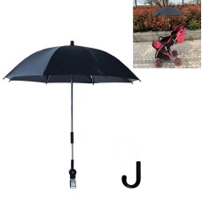 מטרייה ניידת לעגלת תינוק וטיולון להגנה מפני תנאי מזג האוויר וקרינה UV - צבע שחור