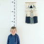 סרגל גדול ומעוצב לתלייה על הקיר למדידת גובה הילדים ולקישוט - סגנון קלאסי