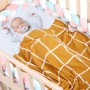 כירבולית רכה ונעימה לתינוקות ולכיסוי המיטה - צבע ורוד