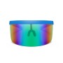 משקפי שמש עם מסגרת גדולה מעניקים הגנה מלאה UV לילדים - כחול ירוק