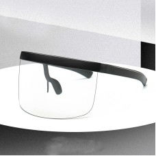 משקפי שמש עם מסגרת גדולה מעניקים הגנה מלאה UV לילדים - שחור שקוף