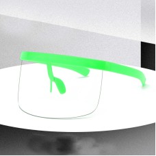 משקפי שמש עם מסגרת גדולה מעניקים הגנה מלאה UV לילדים - ירוק שקוף