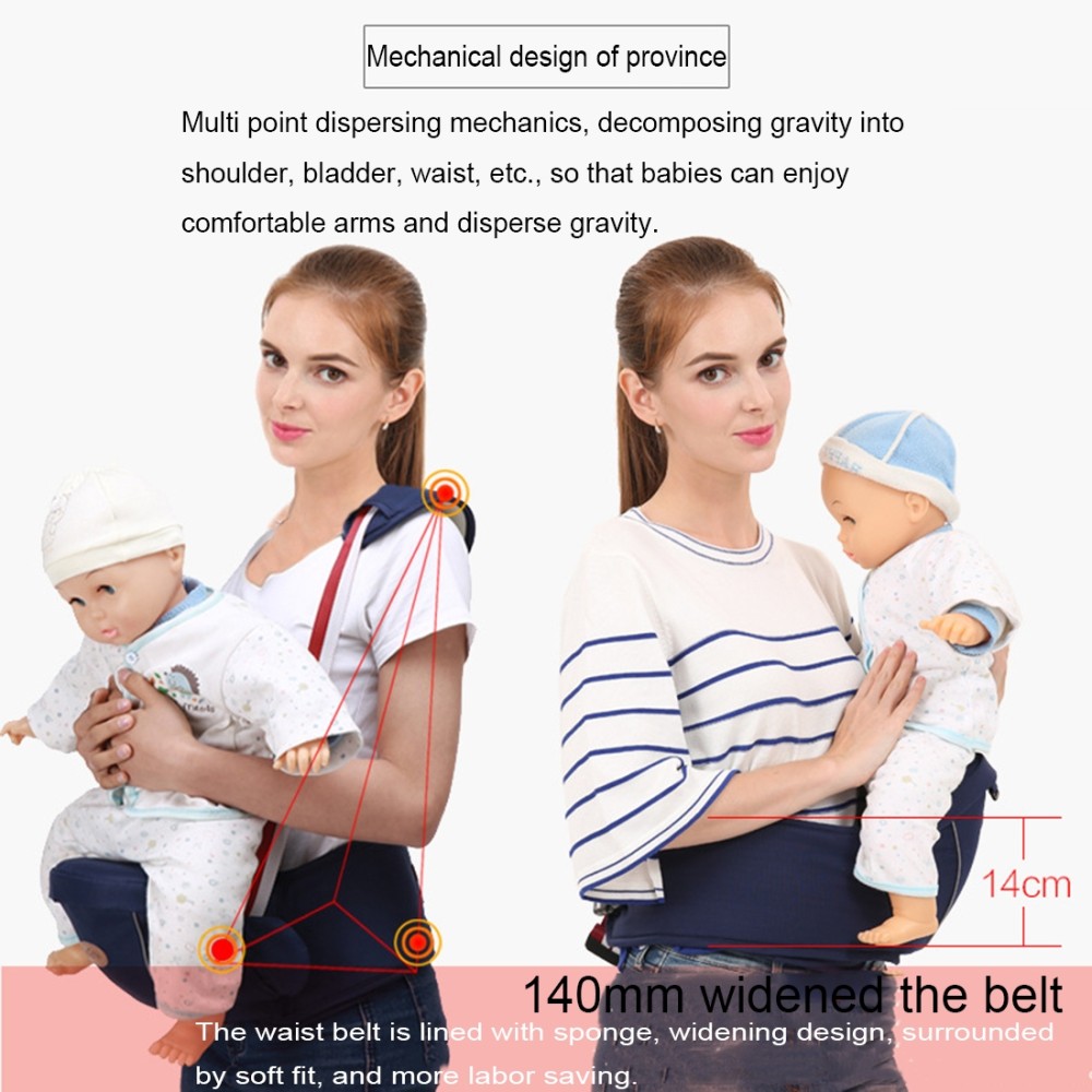 מנשא ארגונומי לתינוקות בטיחותי עם רצועה גילאי 0-3 - צבע אדום