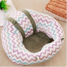 כיסא מפנק לתינוקות עשוי מקטיפה לישיבה נוחה - סגנון קווים