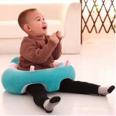 כיסא מפנק לתינוקות עשוי מקטיפה לישיבה נוחה - צבע תכלת