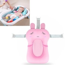 כרית לאמבטיית תינוק נתלית עם רצועות למניעת החלקה - צבע ורוד