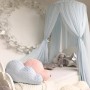 כילה מעוצבת לחדרי ילדים למניעת עקיצות יתושים בסגנון נסיכה - צבע אפור