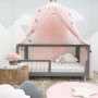 כילה מעוצבת לחדרי ילדים למניעת עקיצות יתושים בסגנון נסיכה - צבע אפור