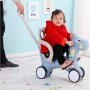 כיסא נדנדה מעץ לתינוק מעוצב בסגנון סוס - צבע ורוד