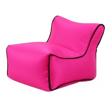 כורסא מתנפחת ומפנקת לחדר הילדים עשויה מניילון עם משענת - צבע ורדרד
