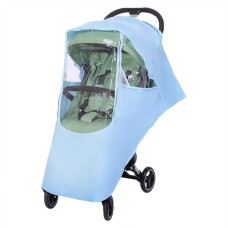 מעיל גשם לכיסוי מיטבי של עגלת התינוק הגנה מפני רוח וגשם - צבע כחול
