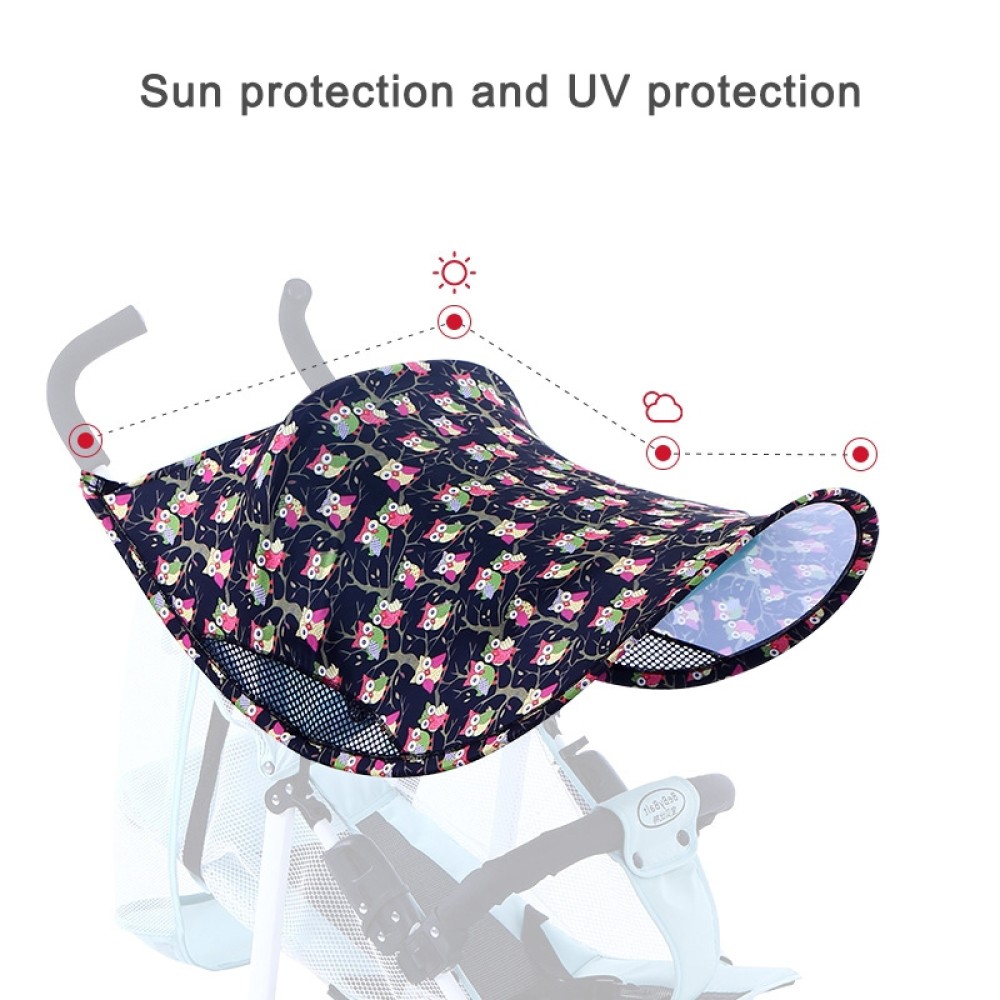 כיסוי לעגלת התינוק הגנה מפני השמש וקרינת UV - צבע חום