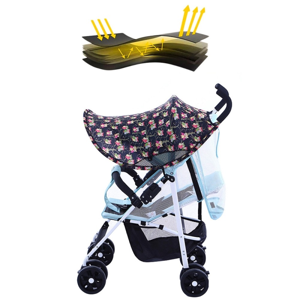 כיסוי לעגלת התינוק הגנה מפני השמש וקרינת UV - צבע חום