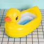 אמבטיה מתנפחת וניידת לתינוקות בסגנון ברווזון צהוב