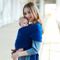מנשא לתינוק רב שימושי מבד נעים - צבע כחול