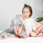 שמיכה מקושטת מכותנה למיטת תינוק - מעוצבת בסגנון חד קרן