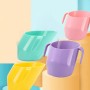 כוס שתייה לתינוקות עם ידיות אחיזה צורה אלכסונית - צבע דובדבן