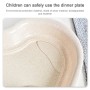 צלחת מזון לילדים מחולקת עם תאים נפרדים - צבע ורוד