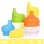 פיה רכה מסיליקון מתחברת לכוסות לשתיה בטוחה לתינוקות - צבע כתום