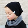 2 יחידות כובע כותנה מפנק לתינוק מתאים לימי החורף - אפור בהיר