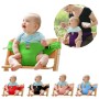חגורת בטיחות מאובטחת לתינוק עם רצועות למגוון שימושים - צבע בז'