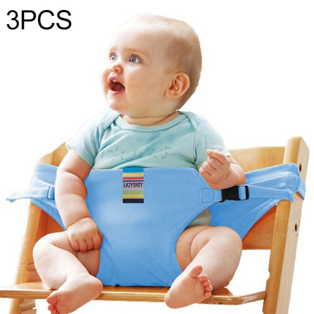 חגורת בטיחות מאובטחת לתינוק עם רצועות למגוון שימושים - צבע כחול