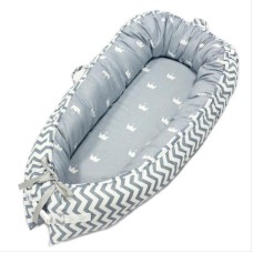 מיטת תינוק נשלפת רכה ובטוחה עשויה מכותנה רב שימושית - בסגנון אפרפר