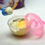 קופסת אחסון פורמולה לתינוק עמיד נגד דליפות 3 תאים נפרדים - צבע ורוד