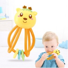 צעצוע נשכן פלסטיק לתינוק מעוצב בסגנון כוכב צהוב