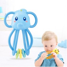 צעצוע נשכן פלסטיק לתינוק מעוצב בסגנון כוכב כחול