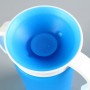 כוס שתייה מסתובבת 360 לתינוקות עם ידיות כפולות לאחיזה נוחה - צבע כחול